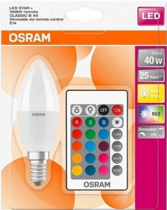 LEDVANCE OSRAM 5,5W RGB KUMANDALI LED AMPÜL 