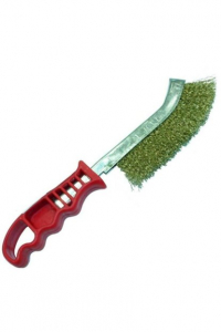 PLASTİKSAPLI  EL TİPİ SARI TELLİ FIRÇA 75-80 GR ERATOOL